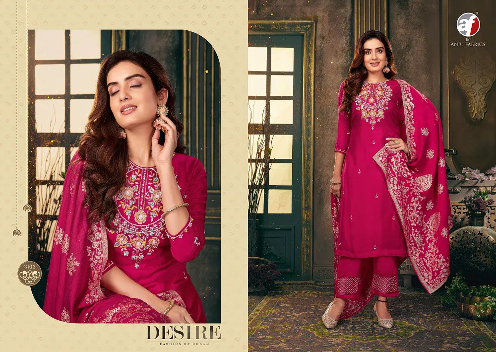 Vol 5 Dola by Af Shehnai Silk Kurti Pant With Dupatta Collection